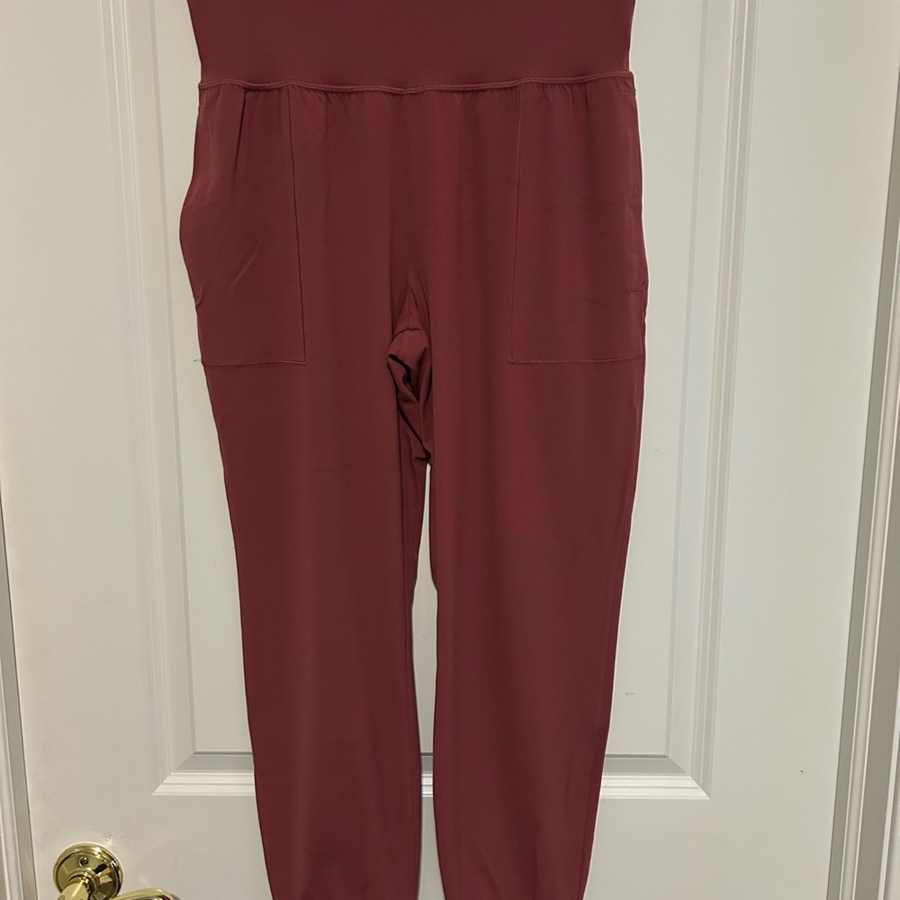 Athleta Maroon Jumpsuit